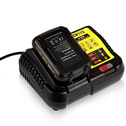 2 Pack For 18V 5Ah Dewalt DCB200 Battery Replacement & DCB115 Charger for Dewalt 18V & 12V Li-Ion Replacement Battery - Image 3