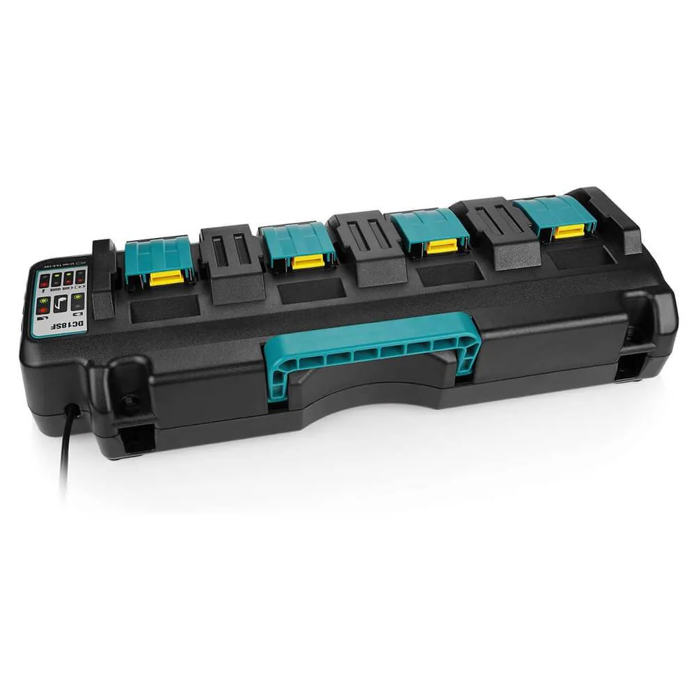 4-port 18V lithium-ion charger DC18SF for Makita 14.4V-18V lithium battery BL1890B BL1860 BL1850B BL1430 - Image 7