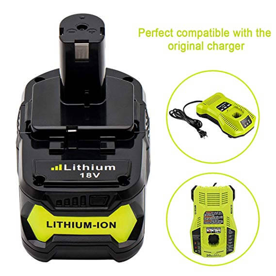 For Ryobi 18V Battery 6.0Ah Replacement | P108 Batteries 2 Pack - Image 4