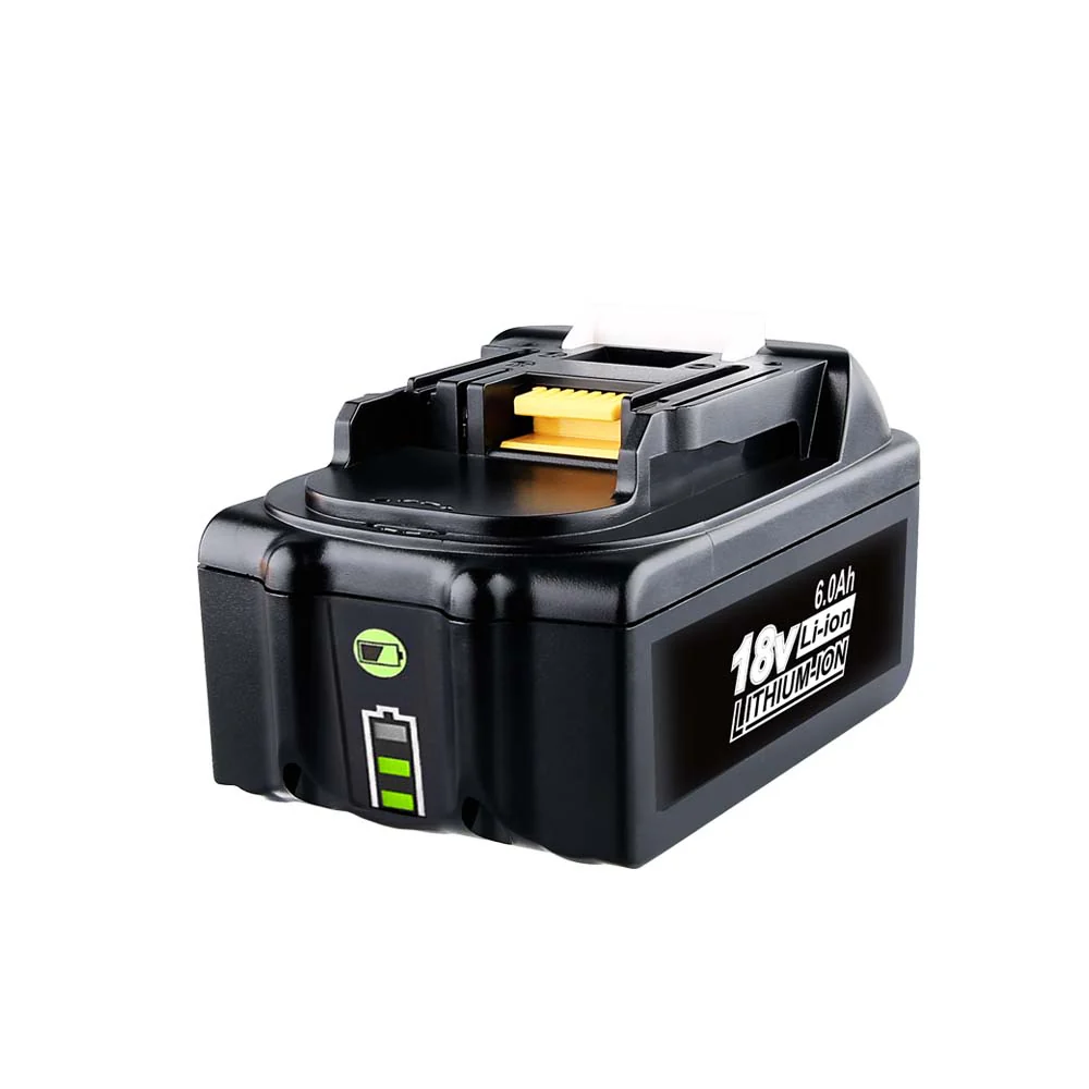 4 Pack For 18V 6Ah Makita BL1860B Battery Replacement & 4-Port 18V lithium-ion charger DC18SF for Makita 14.4V-18V lithium battery BL1890B BL1860 BL1850B BL1430 - Image 3