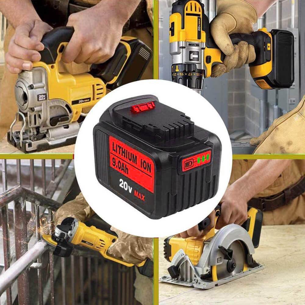For DeWalt XR Battery 18V/20V 9Ah | DCB200 Replacement Battery 3packs - Image 5