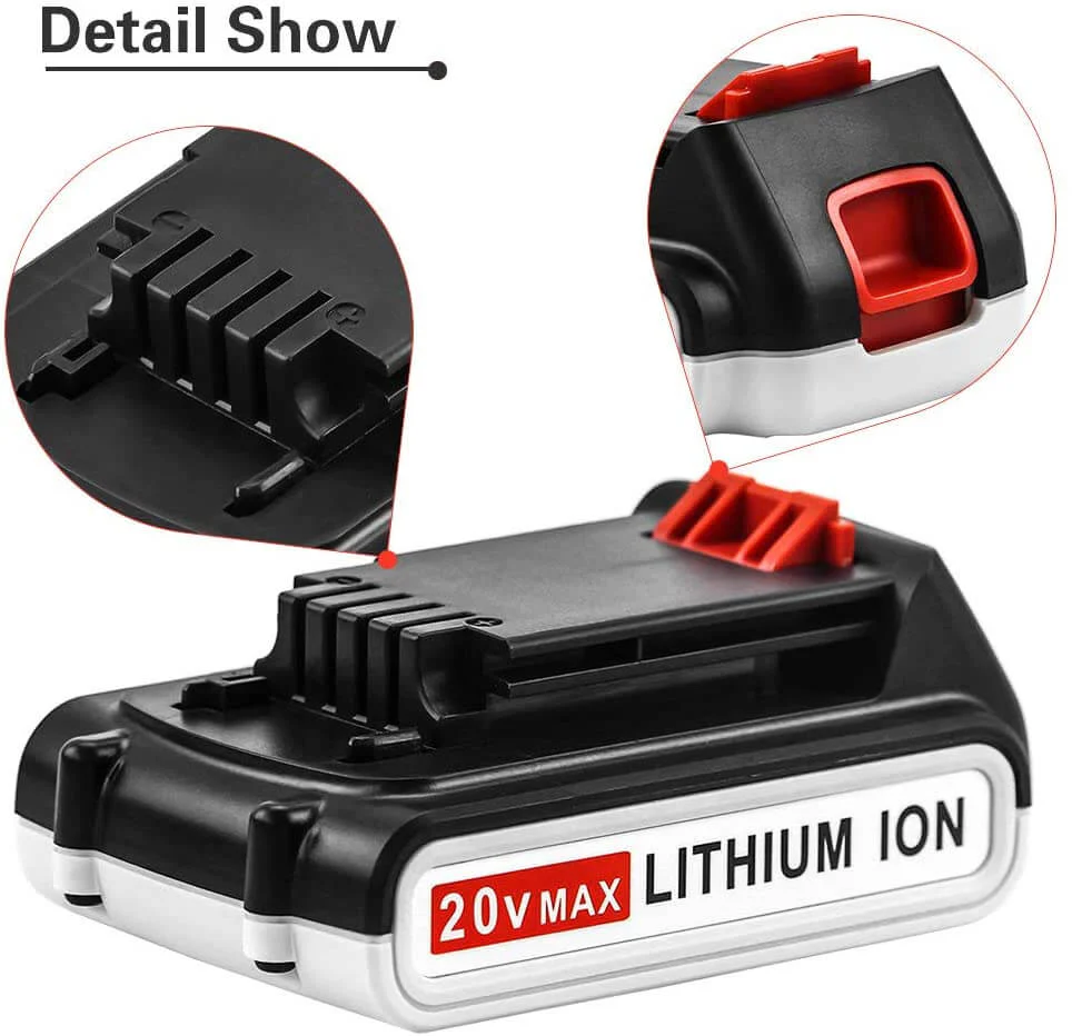 For Black And Decker 20V Battery Replacement | LBXR20 3.0Ah Li-ion Batteries 4 Pack - Image 3