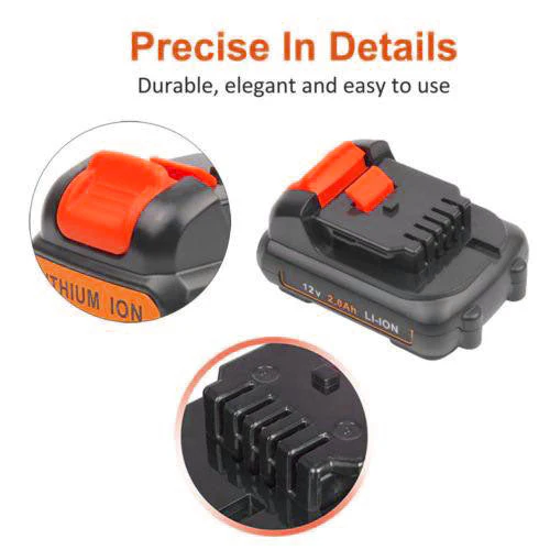 For Dewalt 12V Battery Replacement | DCB120 DCB123 DCB127 3.0AH Li-ion Battery - Image 4