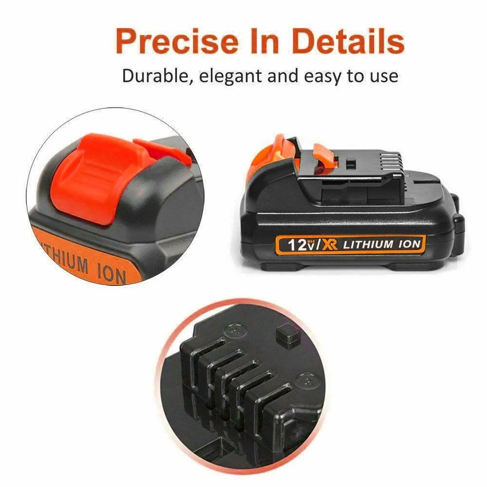 For Dewalt 12V Battery Replacement | DCB120 DCB123 DCB127 6.0Ah Li-ion Battery 4 pack - Image 4