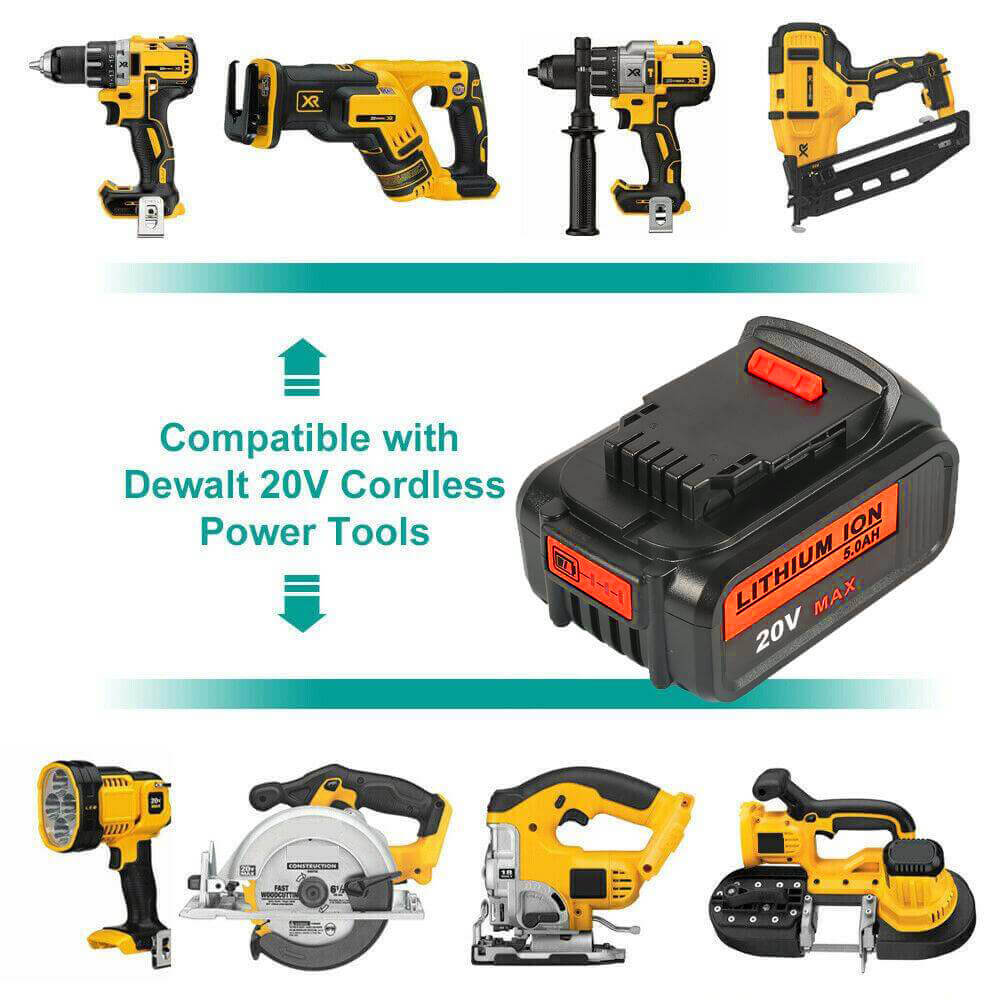 For Dewalt 18V XR Battery 5Ah Replacement | DCB184 Battery 4 Pack - Image 4