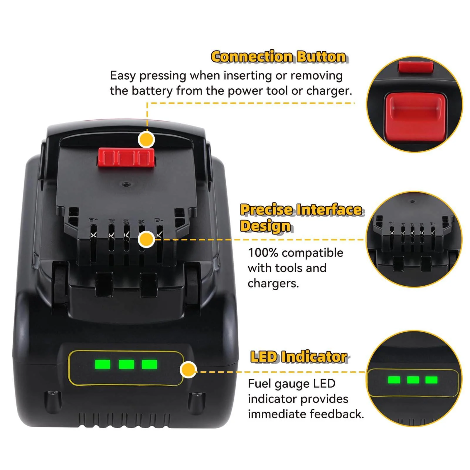 For Dewalt DCB547 18V/54V MAX FLEXVOLT Li-Ion 9.0Ah Battery DCB609-2 DCB606 - Image 4