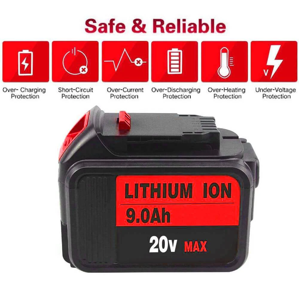 For DeWalt XR Battery 18V/20V 9Ah | DCB200 Replacement Battery - Image 3