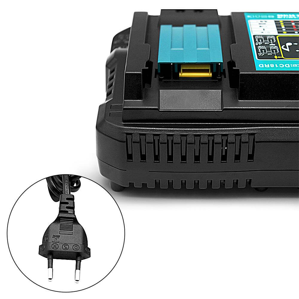 For Makita Dual Port Replacement Battery Charger | DC18RD Rapid 18V Lithium Battery Charger - Image 3
