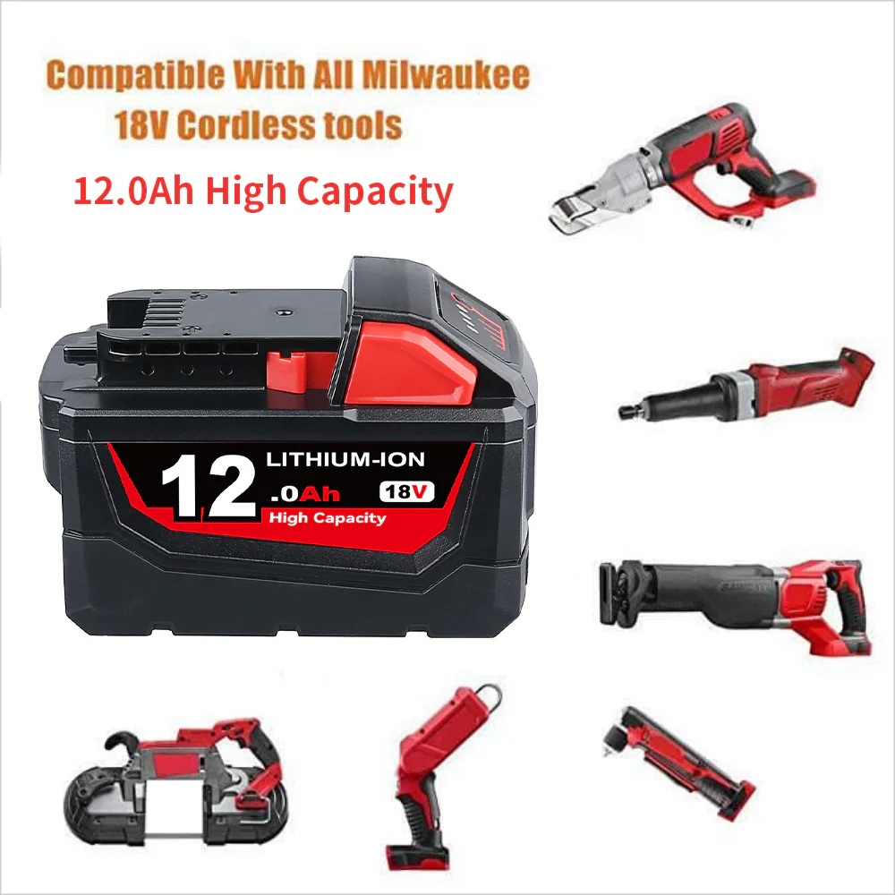 For Milwaukee 18V Battery 12Ah Replacemnt | M18 Batteries - Image 5